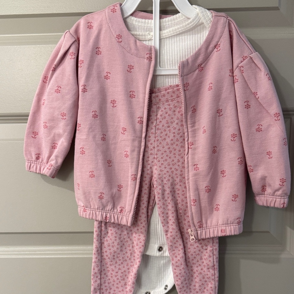 Carter's Pink Floral Kids Matching Set
